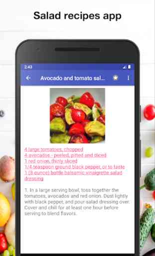 Salad recipes for free app offline with photo 2
