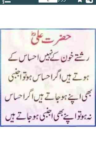 Sayings of Hazrat Ali R.A Urdu 3