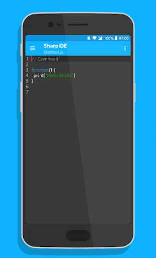 SharpIDE - JavaScript IDE and Editor for Android 4