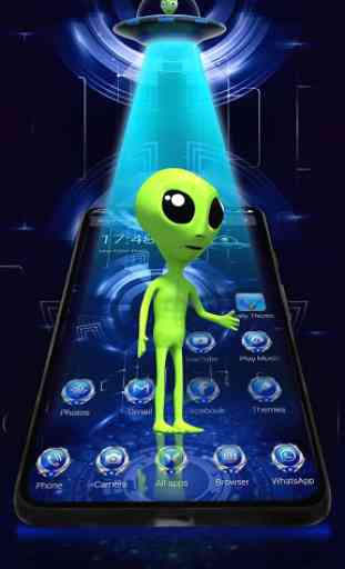 Thème 3D Alien UFO Launcher 3