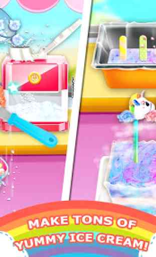 Unicorn Chef: Summer Ice Foods - Cooking Games 3