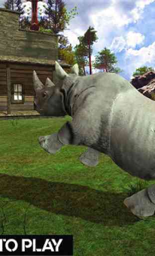 Wild Rhino Family Jungle Simulator 2