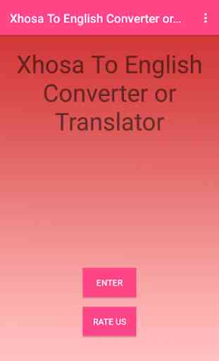Xhosa To English Converter or Translator 1
