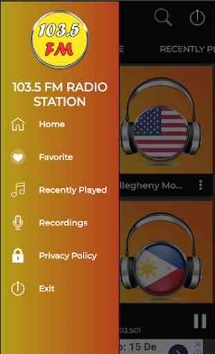 103.5 fm radio station App radio 103.5 1