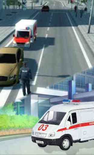 Ambulance Rescue Simulator 2018: conduit automobil 2
