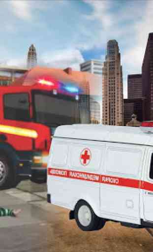 Ambulance Rescue Simulator 2018: conduit automobil 3