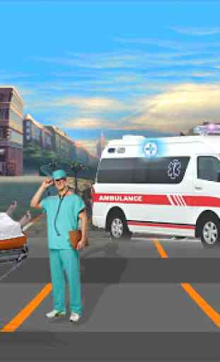Ambulance Rescue Simulator 2018: conduit automobil 4