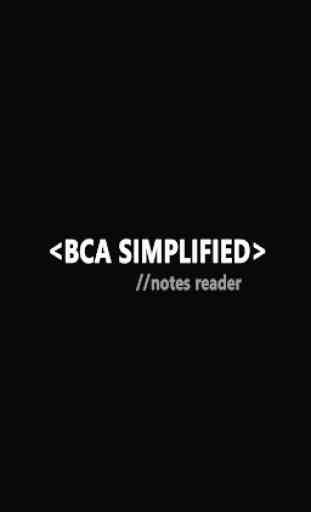 BCA Simplified 1