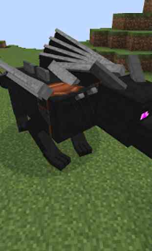 Black fire  Dragon Mod for MCPE 2