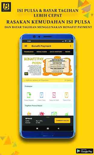 Bonafit Payment - Pulsa & Kuota Internet Termurah 3