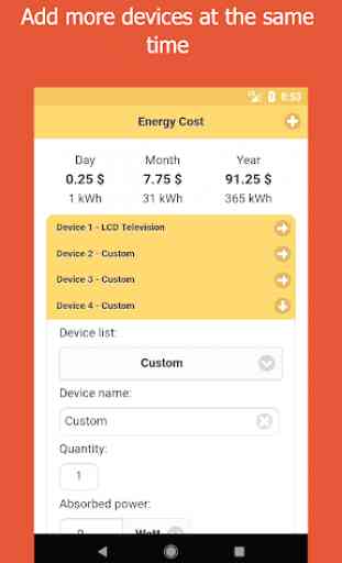 Calculateur du coût de l'énergie 3