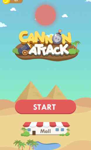 Cannon Attack - A Ball Blast game 1
