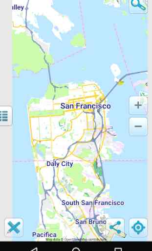Carte de San Francisco hors-ligne 1