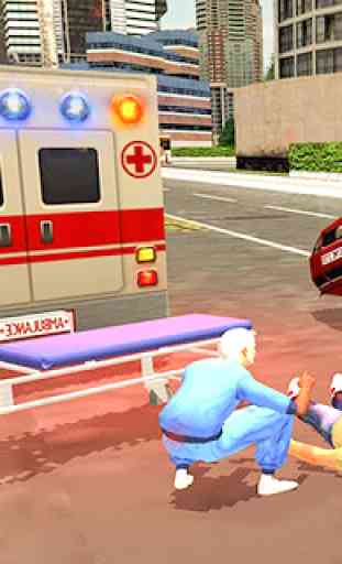 conduite de secours en ambulance de la ville 3