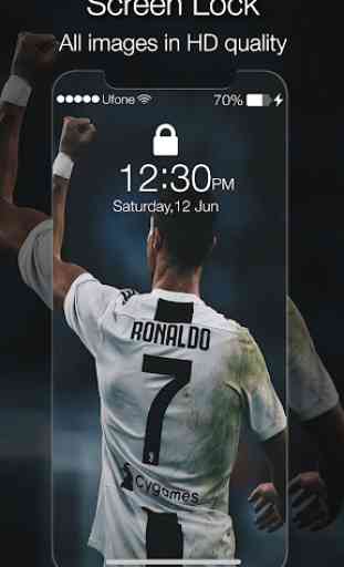 Cristiano Ronaldo Verrouiller l'écran Juventus 3