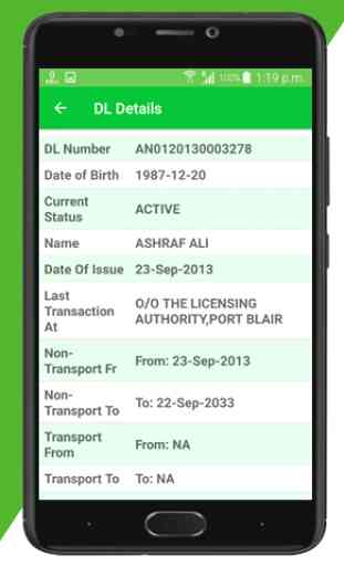 Driving Licence Details - India DL Details 2