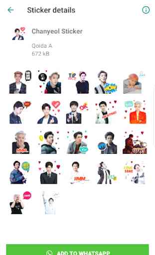 EXO WAStickerApps KPOP Idol for Whatsapp 2