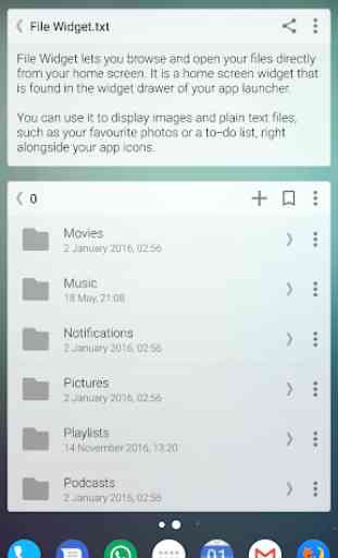 File Widget - home screen file browser and viewer 1