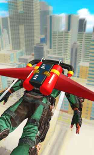 Flying Jetpack Army Hero: Gangster Crime Simulator 4
