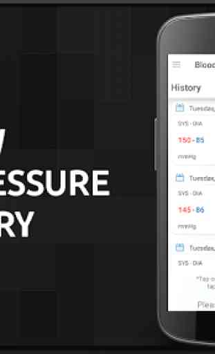 Historique de la pression artérielle: Moyenne BP 2