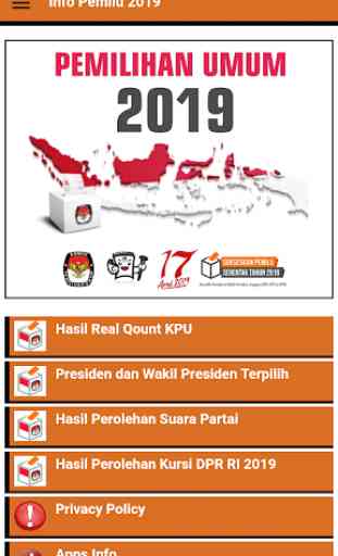 Info Pemilu 2019 Pilpres Partai DPR DPD 1