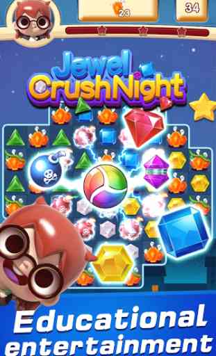 Jewel Crush Night-Match 3 Puzzle 3