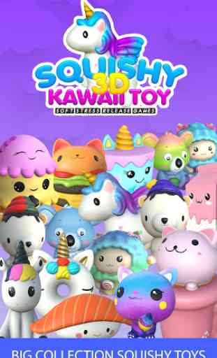 Jouets 3D Squishy kawaii soft stress jeux 1