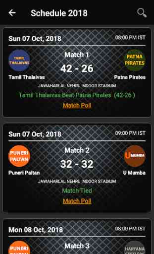 Kabaddi Schedule 2019 (Points Table and Squad) 3