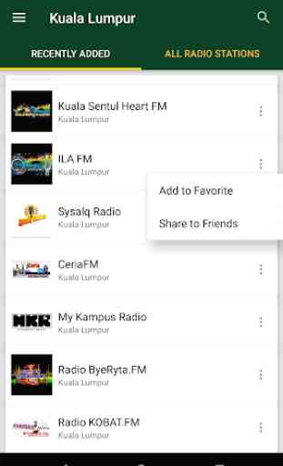 Kuala Lumpur Radio Stations - Malaysia 2