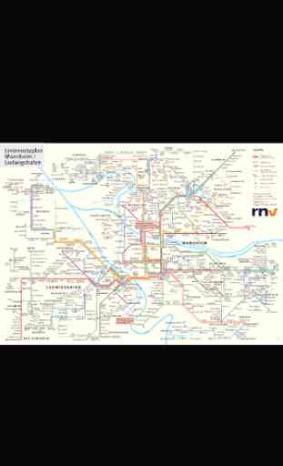 Mannheim Tram Map 1