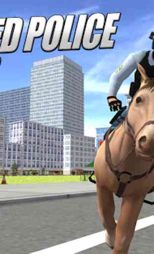 Monté cheval de police 3D 4