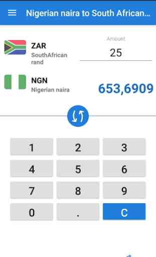 Nigerian naira to South African rand / NGN to ZAR 2
