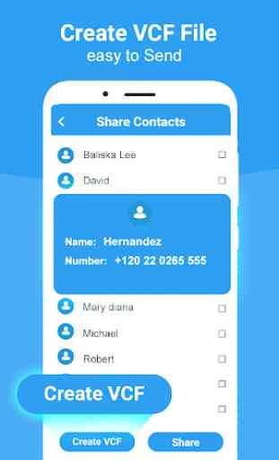 partager des contacts et transférer des contacts 4