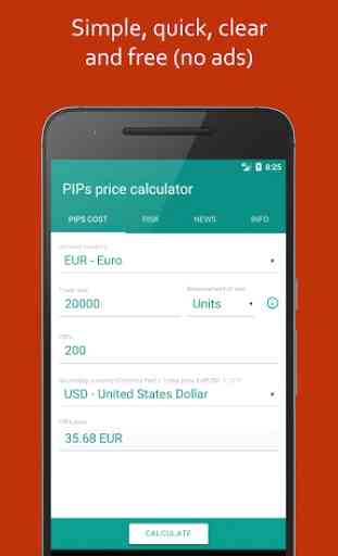 PIPs price & risk calculator (Forex) #JRApp 1
