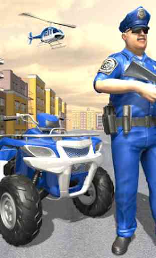 Police des États-Unis ATV Quad Bike Gangster Chase 2