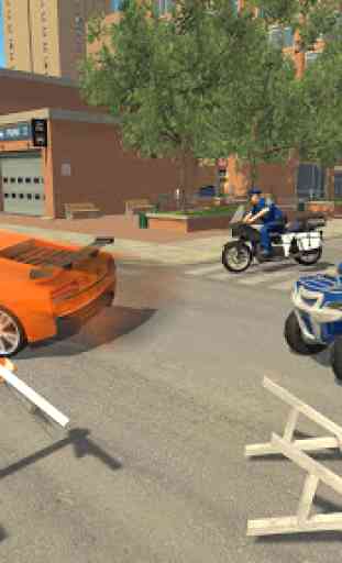 Police des États-Unis ATV Quad Bike Gangster Chase 3