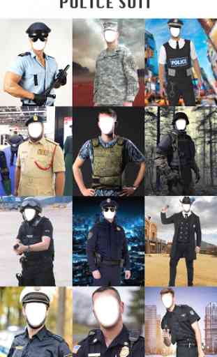 Police Photo Editor: Men & Women Police Suit Dress 1