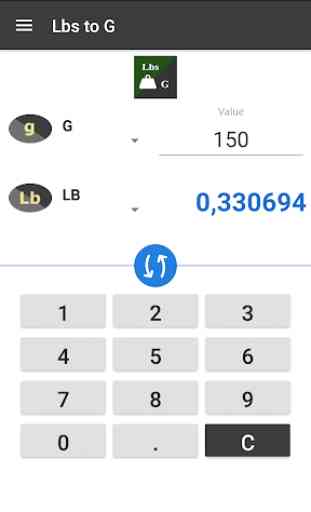 Pounds to Grams / Lbs to G Converter 2