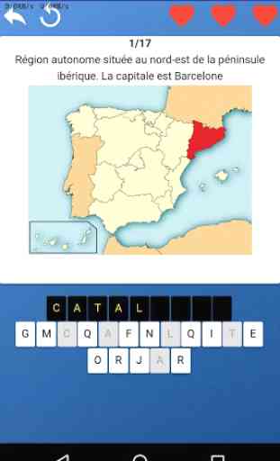 Provinces d'Espagne - test, drapeaux, cartes 1