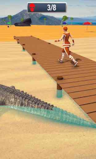 Sauvage Crocodile Chasse Simulateur 3