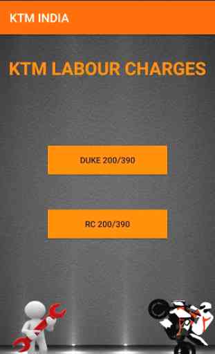 Service costs KTM Duke and RC (200/390). 2