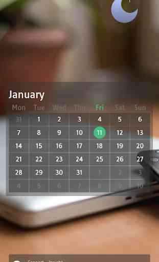 SimpleCal - calendar for Kustom 2
