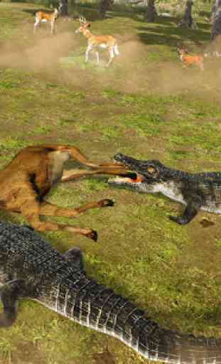 Simulateur De Crocodile: Jeu D'attaque Animale 2