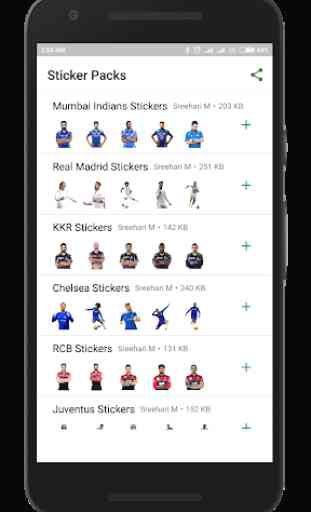 Sports Stickers - Cricket and Football Stickers 2