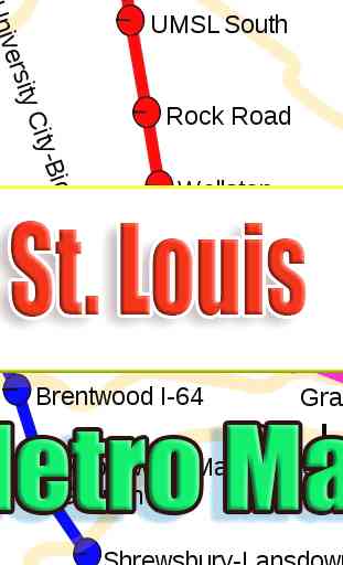 St. Louis USA Metro Map Offline 1