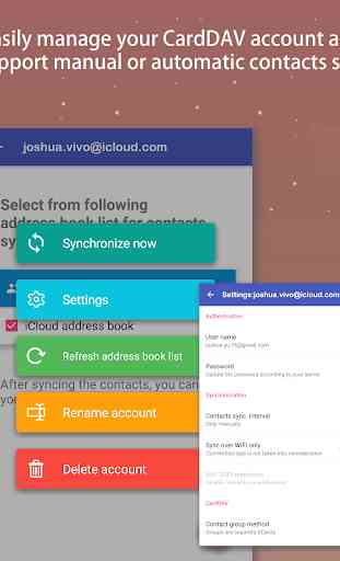 Synchronisez vos contacts pour CardDAV 3