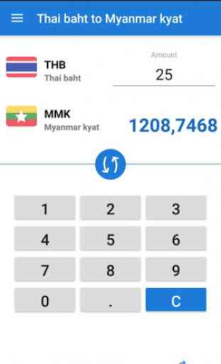 Thai baht to Myanmar kyat / THB to MMK 1