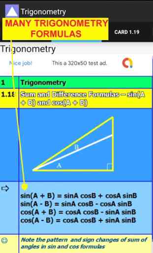 Trigonométrie Excellence - Math Formulas, Geometry 3