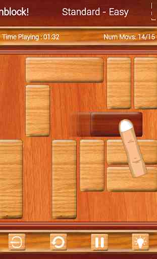 Unblock Red Wood - slide puzzle 1
