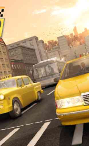 Ville Taxi Taxi Chauffeur - Voiture Conduite Jeu 1